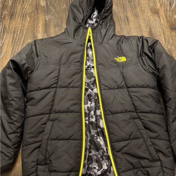 The North Face Jacket Boys Puffer Full Zip Reversible Camo size Large 14/16 - Picture 8 of 8